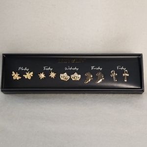 Izzy & Liv Queen Bee Butterfly 5 Piece Gold-Plated Stud Earring Set Versatile
